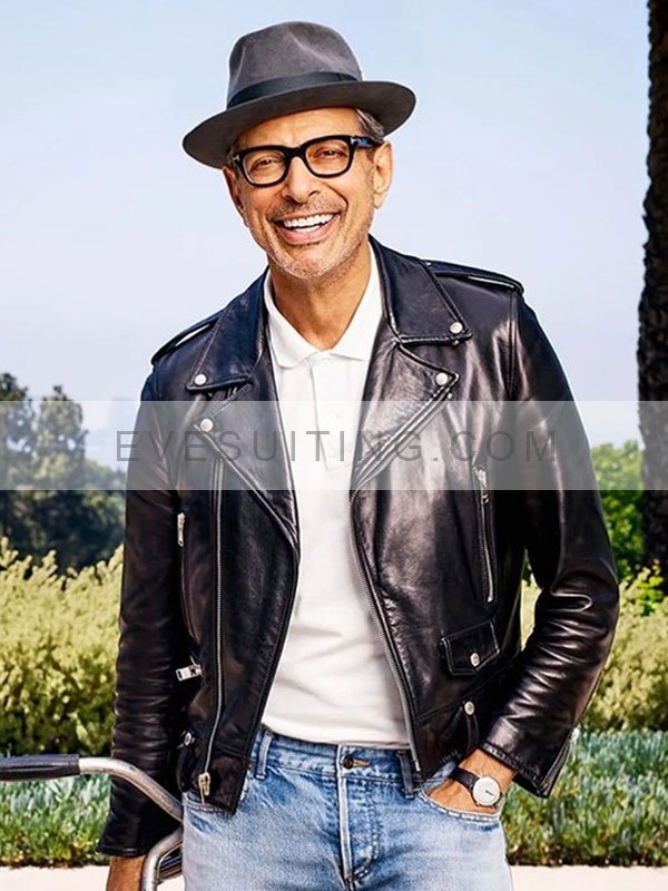 Jurassic World Dominion Jeff Goldblum Biker Jacket