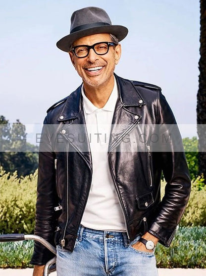 Jurassic World Dominion Jeff Goldblum Biker Jacket