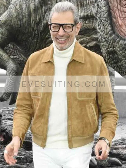 Jurassic World Dominion Jeff Goldblum Suede Jacket