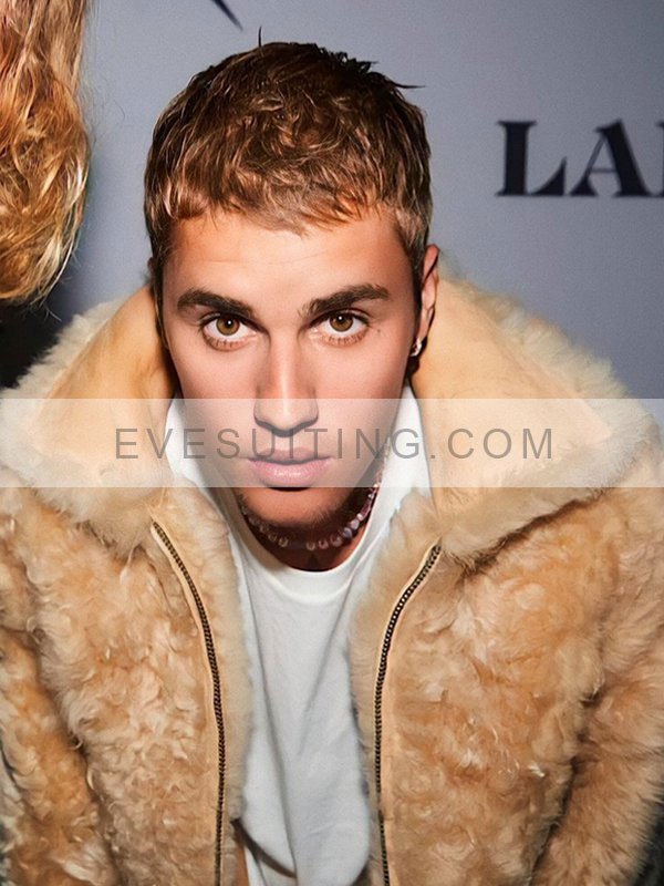 Justin Bieber Los Angeles Beige Jacket