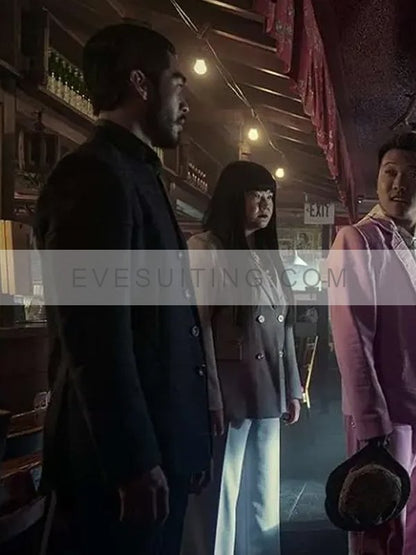 Justin Chien TV Series The Brothers Sun Season 1 Charles Sun Black Wool Blazer