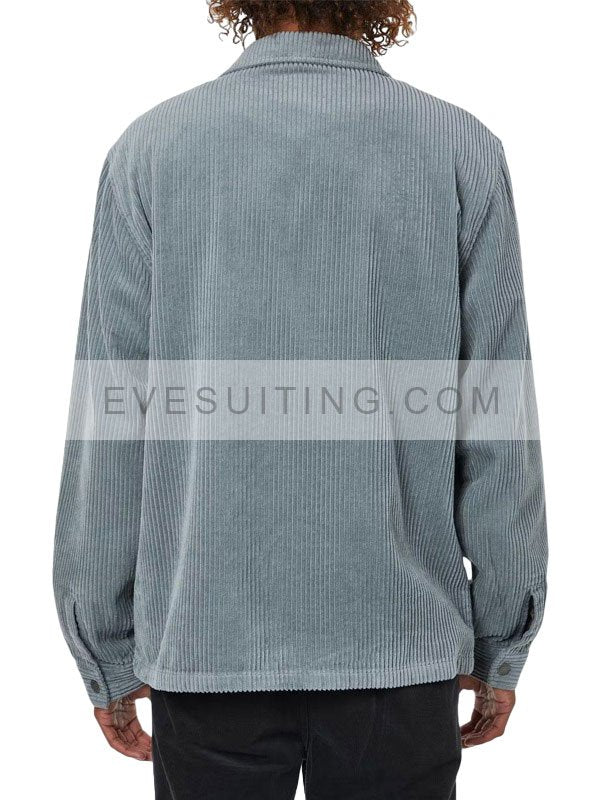 Kai Bradbury Virgin River S04 Denny Cutler Grey Corduroy Jacket