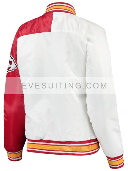 Kansas City Chiefs Starter Bomber White Jacket