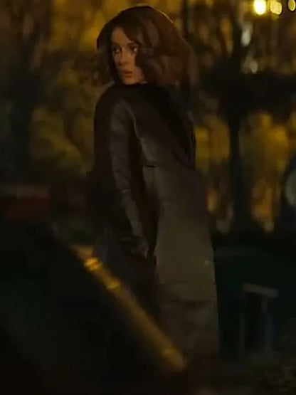 Kate Beckinsale Brown Coat