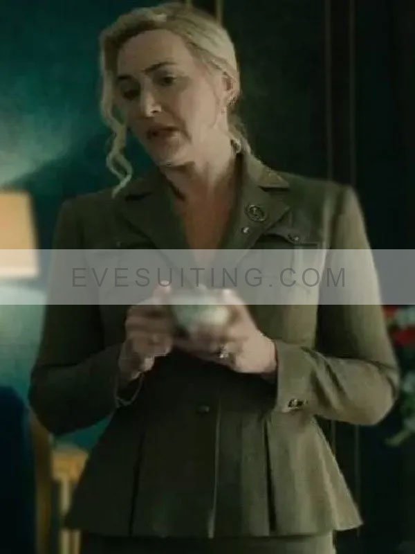 Kate Winslet The Regime 2024 Chancellor Elena Vernham Military-Inspired Blazer