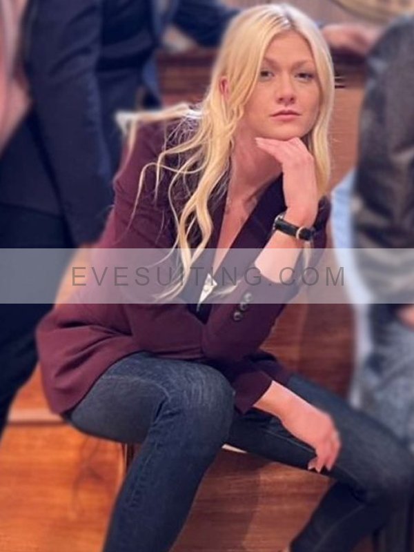 Katherine McNamara Maroon Blazer