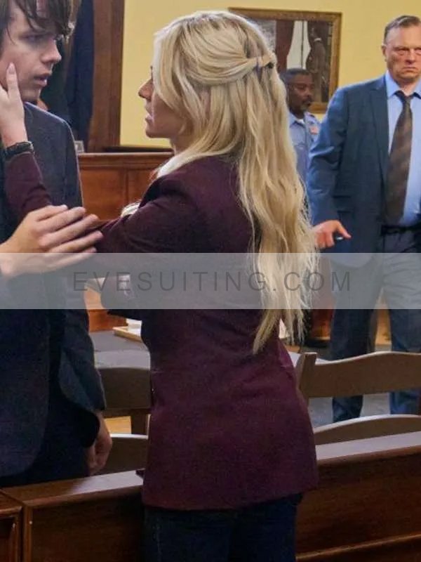 Katherine McNamara True Justice Family Ties Maroon Blazer