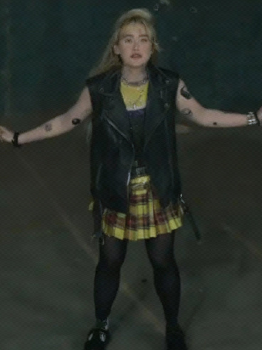 Kathryn Newton Leather Vest