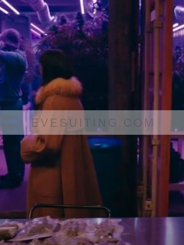 Kaya Scodelario Shearling Coat