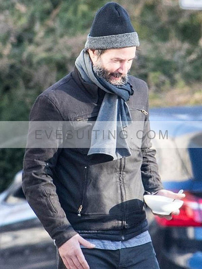 Keanu Reeves John Wick Chapter 4 Black Cotton Jacket