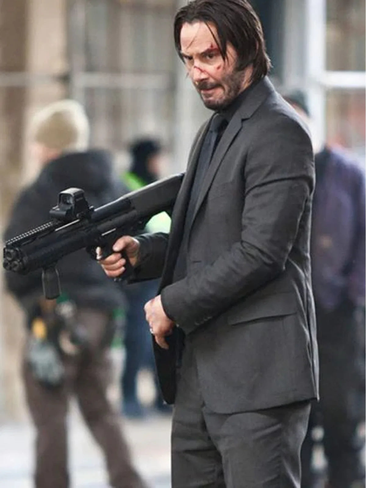 Keanu Reeves Black Three Piece Suit