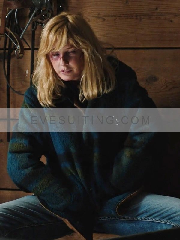 Kelly Reilly Yellowstone Beth Dutton Flannel Jacket