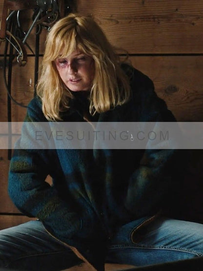 Kelly Reilly Yellowstone Beth Dutton Flannel Jacket
