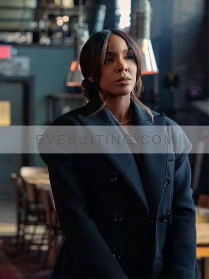 Kelly Rowland Mea Culpa 2024 Mea Harper Black Trench Coat