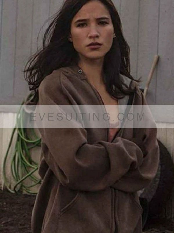 Yellowstone Tv Series Kelsey Asbille Brown Hoodie