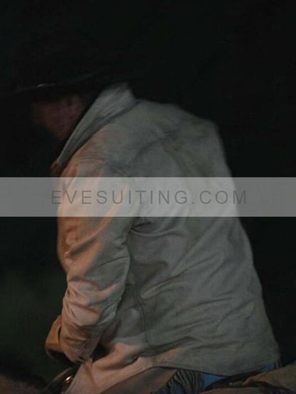 Kevin Costner TV Series Yellowstone S05 Cream Jacket