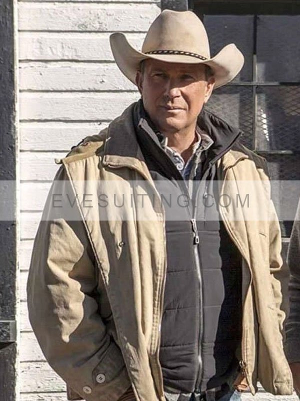 Kevin Costner Yellowstone John Dutton Cotton Jacket