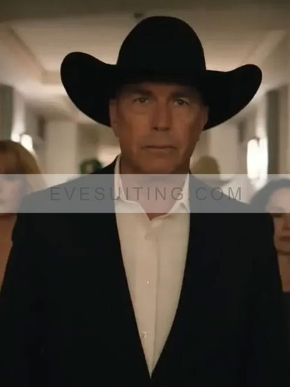 Kevin Costner Yellowstone S05 John Dutton Black Blazer