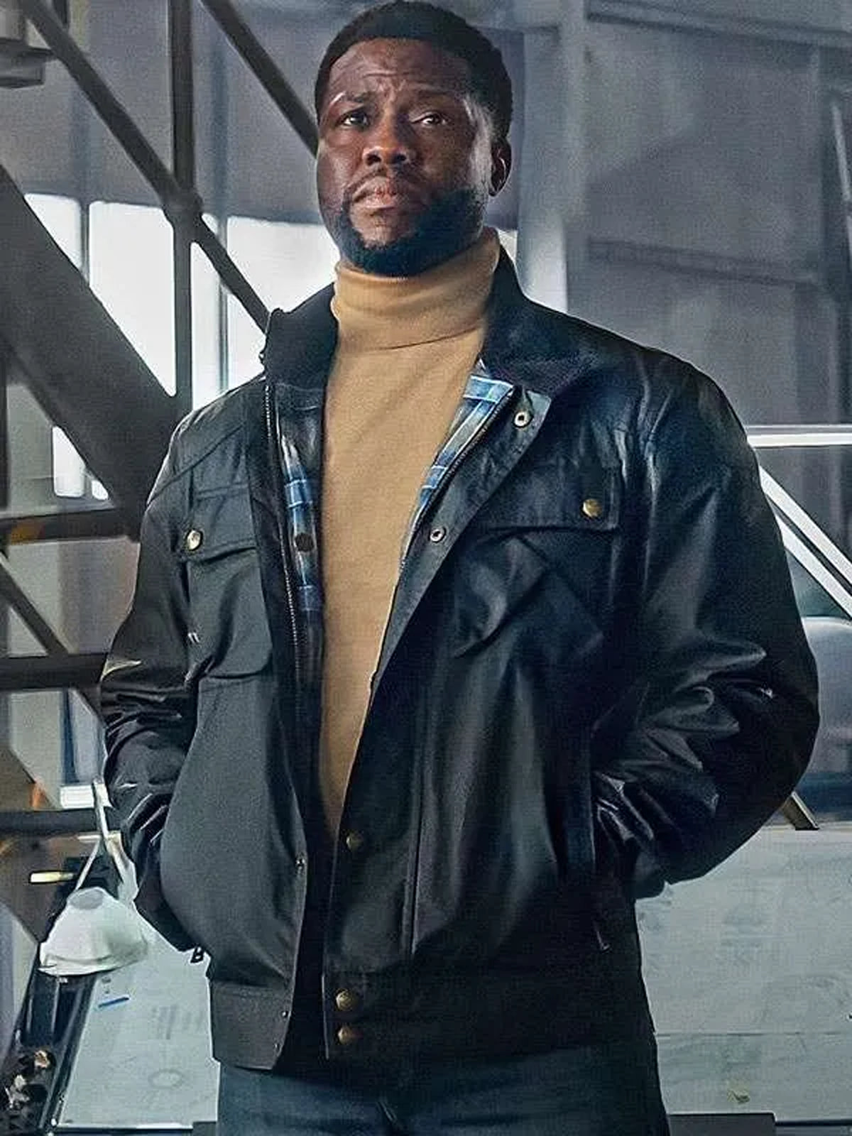 Kevin Hart Lift 2024 Black Jacket