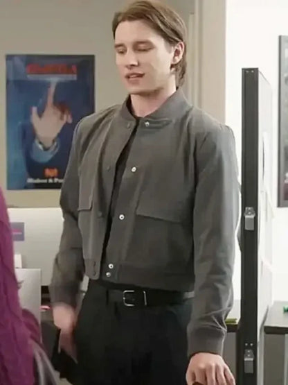 Kevin Return to Office 2025 Dylan McEwan Grey Bomber Jacket