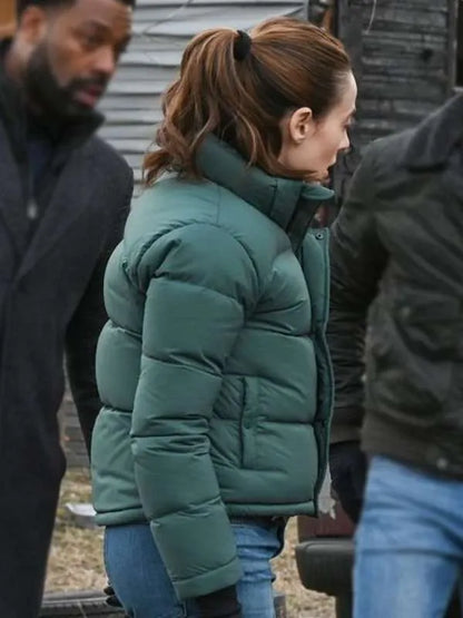 Kim Burgess Green Puffer Jacket