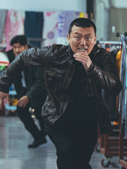 Kim Min-jae The Roundup Punishment 2024 Leather Jacket