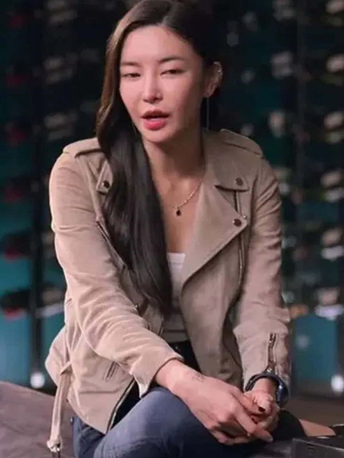 Kim Yoon-ji Lift 2024 Suede Jacket