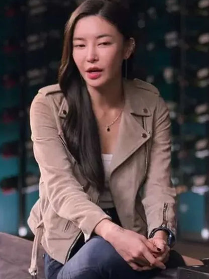 Kim Yoon-ji Lift 2024 Suede Jacket