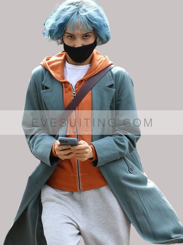 Kimi Angela Childs Green Trench Coat