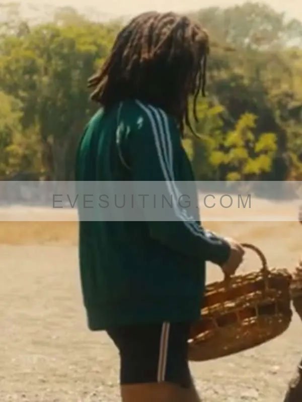 Kingsley Ben-Adir Bob Marley One Love 2024 Green Track Jacket