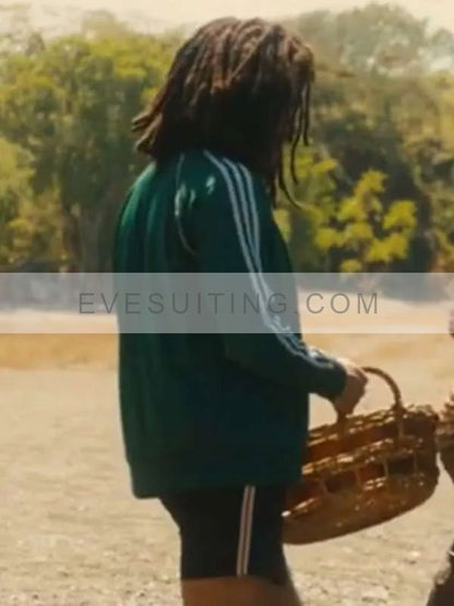 Kingsley Ben-Adir Bob Marley One Love 2024 Green Track Jacket