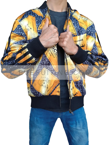Kingsman Eggsy Bomber Printed Jacket