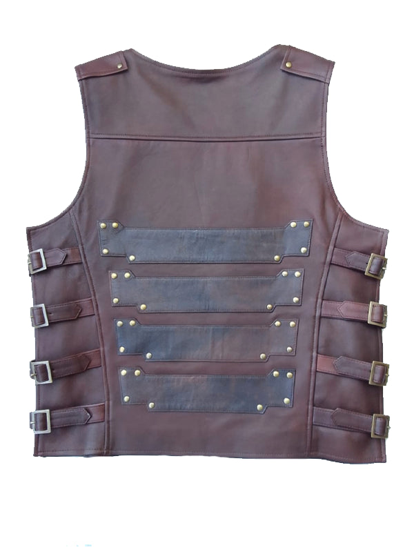 Kraven the Hunter 2024 Sergei Kravinoff Brown Leather Vest