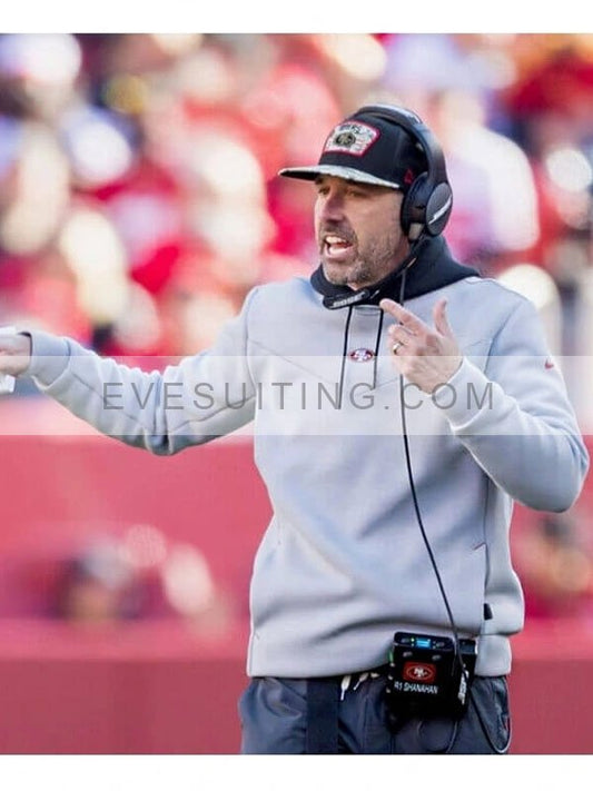 Kyle Shanahan San Francisco Grey Hoodie