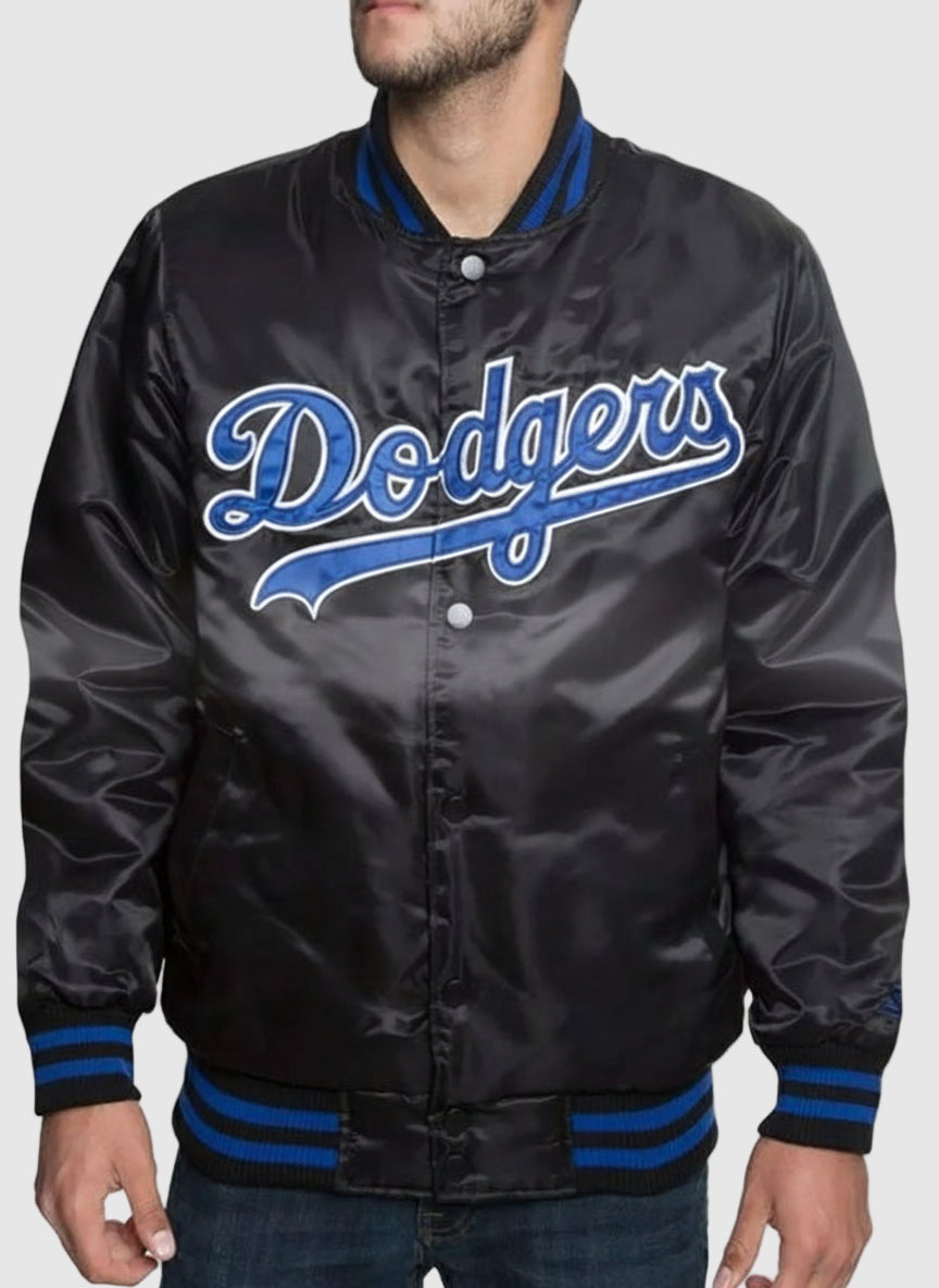 LA Dodgers Los Angeles Black Starter Jacket