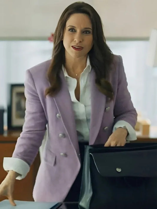 Lacey Chabert His & Hers 2024 Purple Blazer