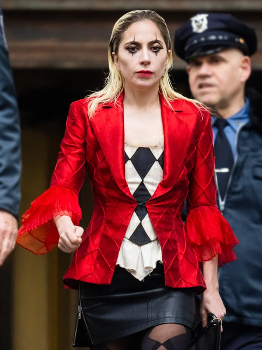 Lady Gaga Joker 2 Red Blazer