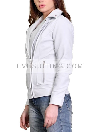 Lana Del White Biker Leather Jacket
