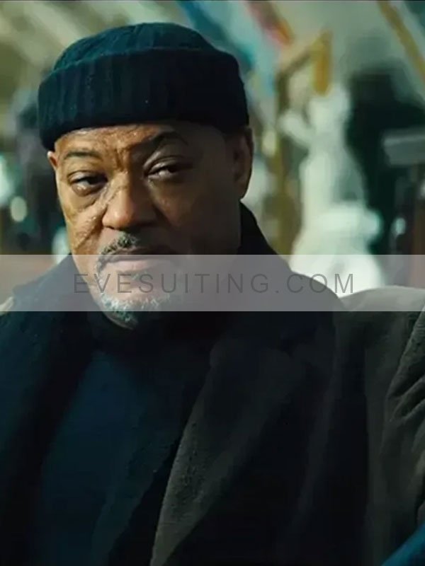 Laurence Fishburne John Wick Chapter 4 Bowery King Green Wool Coat