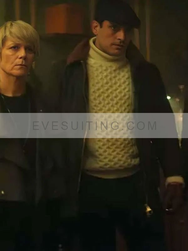 Le Boueux Furies Season 1 Quentin Faure Green Cotton Jacket