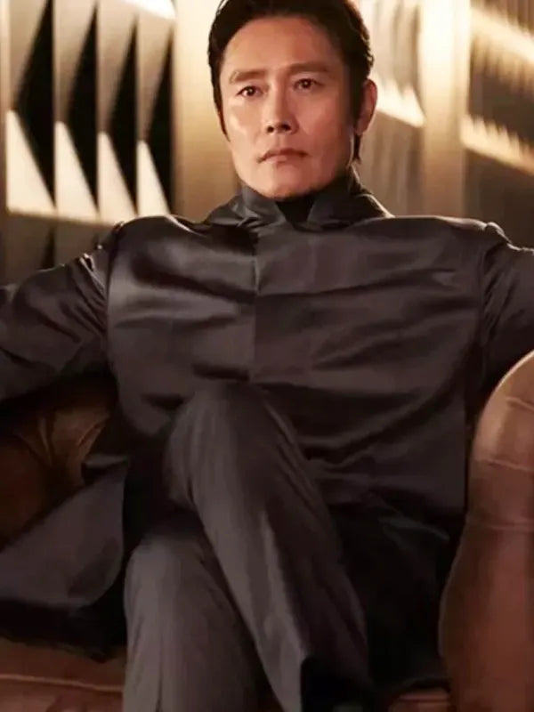 Lee Byung-hun Squid Game S02 Front Man Leather Black Coat