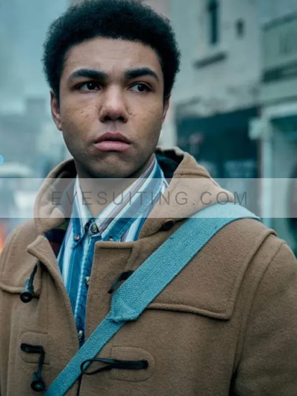 Levi Brown Hooded Wool Coat