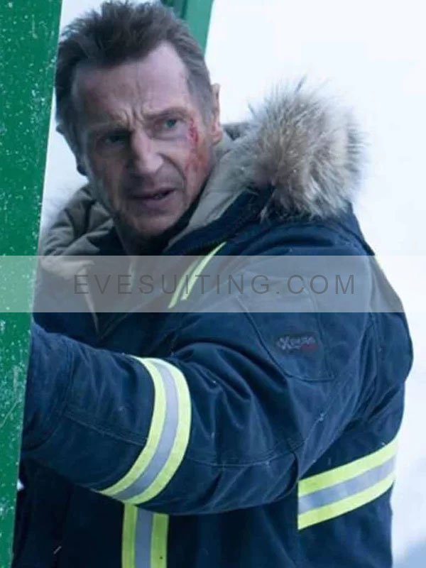 Liam Neeson The Ice Road 2021 Blue Jacket