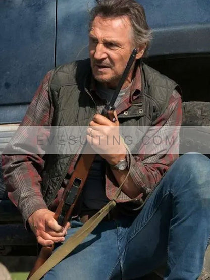 Liam Neeson The Marksman Jim Quilted Vest