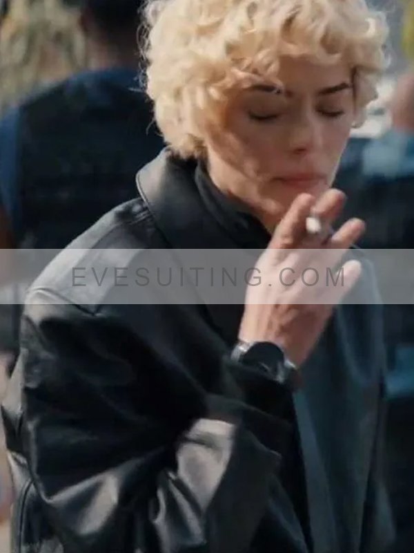 Lights Out 2024 Jaime King Leather Jacket