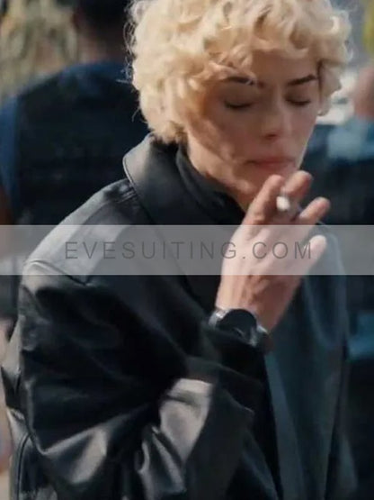 Lights Out 2024 Jaime King Leather Jacket