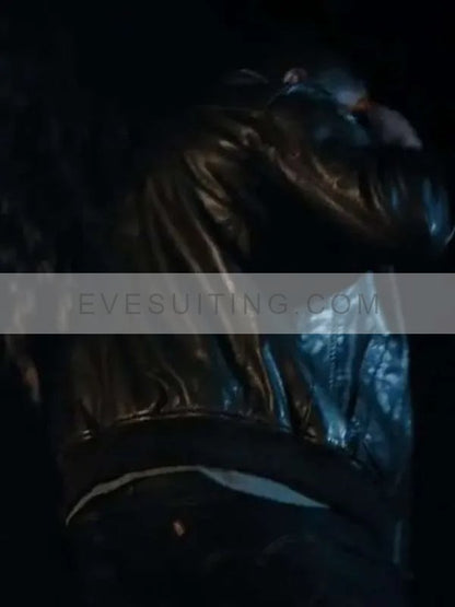 Lights Out 2024 Leather Bomber Jacket