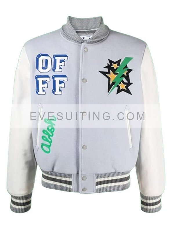 Lil Durk Off-White Bomber Varsity Jacket