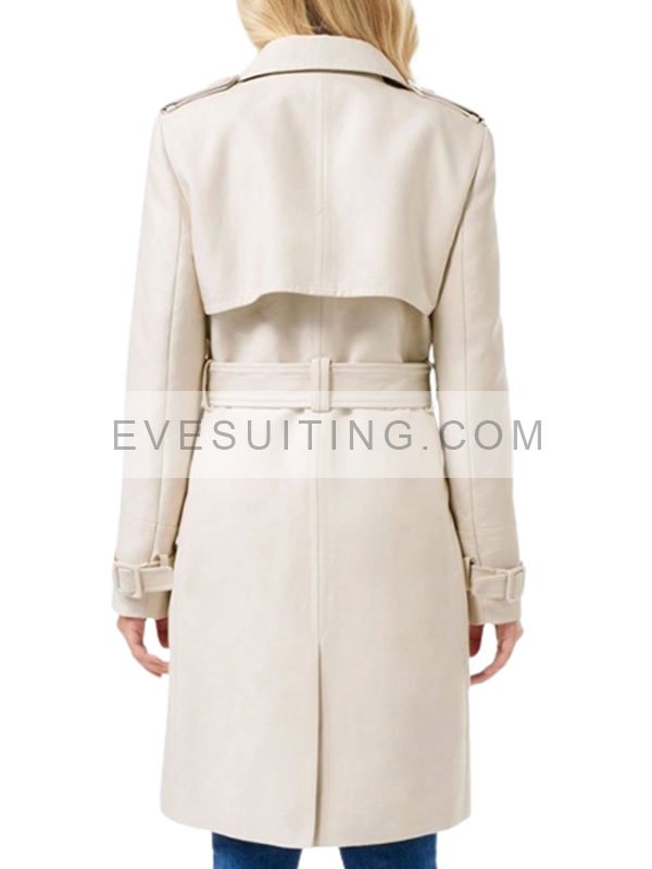 Lili Reinhart Riverdale Betty Cooper Cream Wool Trench Coat