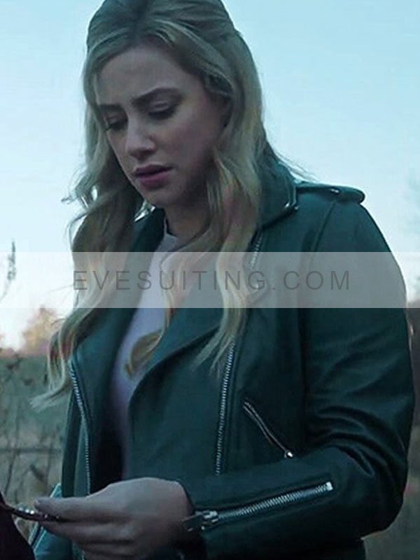 Lili Reinhart Riverdale SO5 Betty Cooper Leather Biker Jacket
